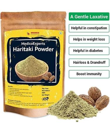 Organic CART MedicoExperts Haritaki Powder - 100g | Pure Inknut for Dark Circles & Digestion - Buy Online on GoSupps.com