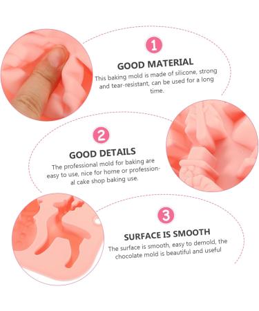 ABOOFAN 2pcs Christmas Cake Mold Silicone Christmas Baking Mold Cookie Molds Candy Baking Mold Chocolate - Buy Online on GoSupps.com