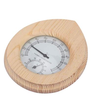 Clispeed sauna accessories dual -use for indicator bathroom hygrothermograph frame knife portable in thermometer equipment hygrometer sauna hot bedroom daily accessories as shown 16.5x14cm