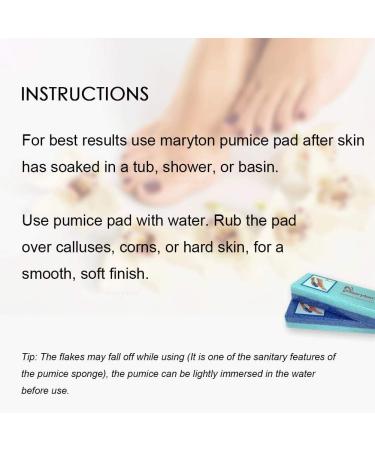 Maryton Foot Exfoliator Scrubber Sponge - Callus Remover Pedicure Tool for Salon-Worthy Feet - 2pcs - Buy Online on GoSupps.com