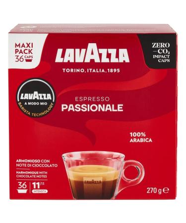 Lavazza A Modo Mio Espresso Passionale 256 Espresso Coffee Capsules, Dark