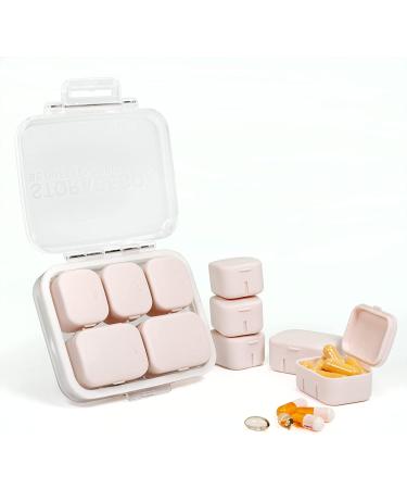 UNI-AOSA Travel Pill Organizer - 10 Compartments, Pink, Moisture & Water Proof, BPA-Free - Buy Online on GoSupps.com