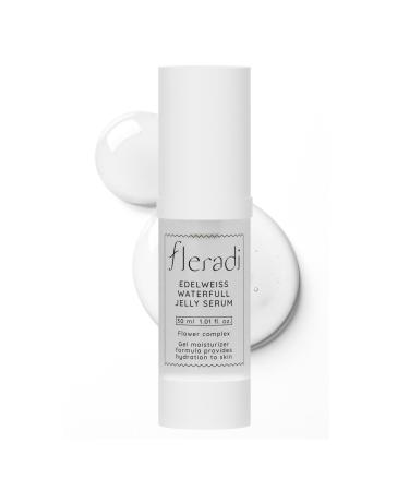 Fleradi Edelweiss Essence: 30% Flower Extract Jelly Serum - Non-Sticky Hydration Crafted by Renowned Korean Skincare Experts