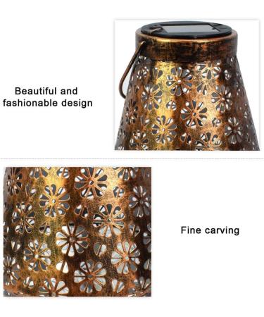 Solar Garden Light Outdoor Lawn Yard Lantern Light Hanging Lamp Balcony Terrace Courtyard Solar Light Landscape Lighting (Color : A) (A) - Buy Online on GoSupps.com