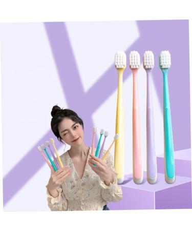 Foytoki 4-Part Toothbrush Set - Soft Cotton Bristle Japanese Style Body Care Toothbrushes for Gentle Cleaning - Buy Online on GoSupps.com