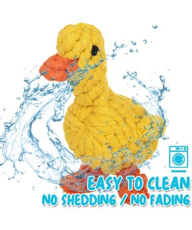 Speedy Panther Duck Puppy Toys From 8 Weeks Small Dog Dog Rope Toys for Small Dogs Natural Cotton Puppy Teething Toys for Small Mediuem Dogs - Buy Online on GoSupps.com