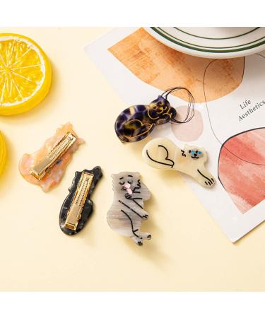 Tortoiseshell Cat Hair Clips - Small Cellulose Acetate Hair Clips for Girls (Pack of 2) - Buy Online on GoSupps.com