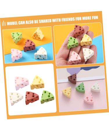 UPKOCH 25pcs decorate Kids Toy Toy cheese fake food Food small cheese phone case accessories resin game props child statue artificial food Simulation Cheese decorations 2.00X1.90X1.90CM 1 - Buy Online on GoSupps.com