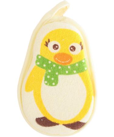 Children's Body Washer Children's Bath Sponge Cute Shapes Natural and Safe Shower Sponge Reusable Body Washer Cute Bathroom Accessories for Sensitive Skin Children Shower Yellow Penguin - Buy Online on GoSupps.com