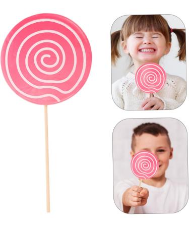 Warmhm 5pcs Candy Lollipops Crafts Pendant Boys Artificial Lollipop Giant Fake Lollipops Handmade Fruit Flavored Lollipops Swirl Lollipops Baby Items Wooden Rainbow Candy Manual Toddler Pinkx5pcs 14*1CMx5pcs - Buy Online on GoSupps.com