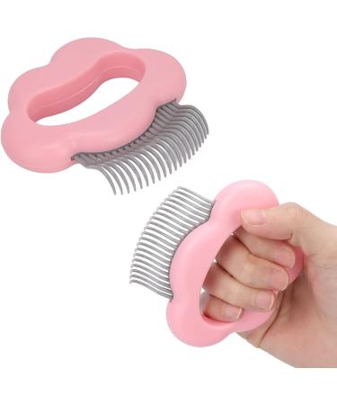 Buy Cat Comb - Skin-Friendly Elastic Half-Curved Massage Comb for Cats | Cat-Safe Exfoliating Grooming Tool in Pink - International Shipping Available - Buy Online on GoSupps.com