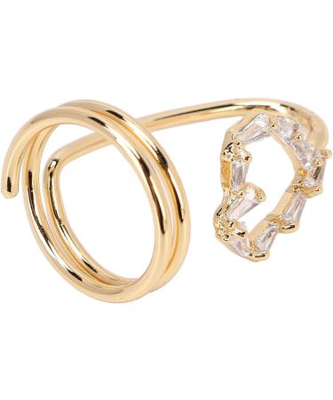 Women Finger Nail Rings Heart Shaped Copper Finger Nail Cap Decoration for Women Girls - Buy Online on GoSupps.com