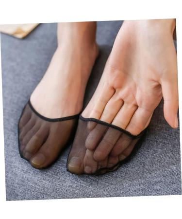 minkissy 12 Pairs Half Socks Toe Covers for Women Ballet Socks Honeycomb Fabric Foot Pad Half Toe Socks Topper Liner Socks Outdoor Toe Socks Non-Slip Women's Socks Miss Cotton - Buy Online on GoSupps.com