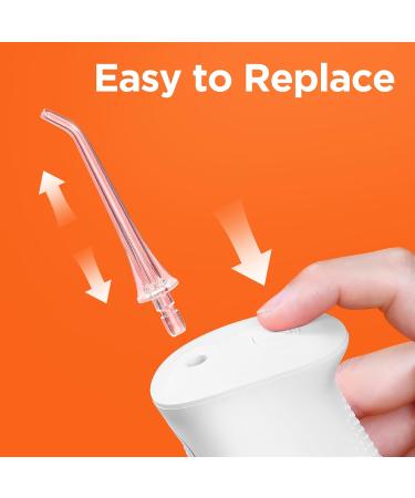 Bitvae Wireless Mouth Shower - 3 Cleaning Modes 6 Tips Waterproof Design 40 Days Use - Portable 260ml Oral Care Solution in Ice White - Buy Online on GoSupps.com