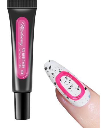 Nail Gel | Stereo Adhesive Nail Polish Gel Long-Lasting Healthy Resin Nail Gel Polish Easy to Apply for at Home Highly Pigmented Nail Polish Gel for Lover Girl Mother Nicything 04 - Buy Online on GoSupps.com