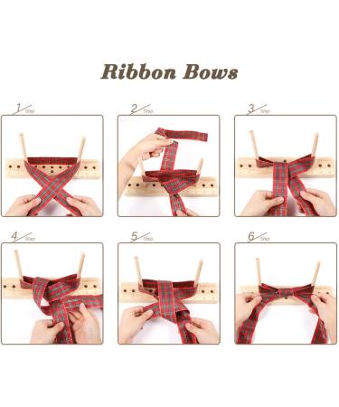 Karsspor Bow Maker Bow Making Tool for Ribbon  Wooden Wreath Bow Maker for Making Gift Bows  Wrist Corsages  Party Decorations  Hair Bows  Holiday Wreaths(with Instructions) - Buy Online on GoSupps.com
