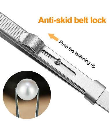 Byutfa Stainless Steel Jewelry Tweezers - Multi-Purpose Straight & Curved Lace Tools for Gems Diamonds & Needle Precision - Buy Online on GoSupps.com