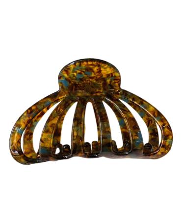 YUNNESS Large Hair Clip Claw Clip for Girl Hair Claw Clip Jaw Clamp Nonslip PonytailHolder Hair Grip Women Hair Ornaments Blue and White Torto