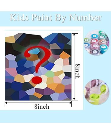 CEUHROG 6 Pack Kids Paint by Numbers Kit - Beginner Acrylic Watercolor Painting Set for Ages 4-12 - Easy DIY Number Canvas Arts Decor - Buy Online on GoSupps.com