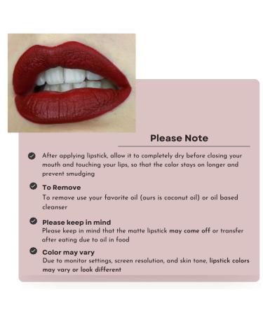 Mynena Red Matte Lipstick - Long-Lasting, Waterproof & Gluten-Free | Elle - Buy Online on GoSupps.com