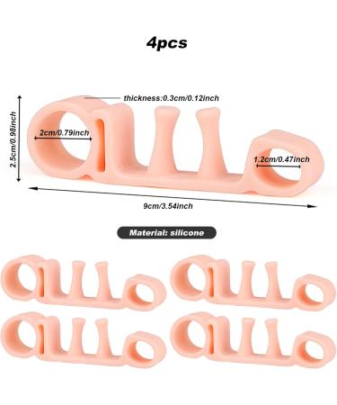 Silicone Toe Sleeves - 2 Pairs | Soft Toe Straighteners & Bunion Correctors | Washable & Reusable Pain Relief - Buy Online on GoSupps.com