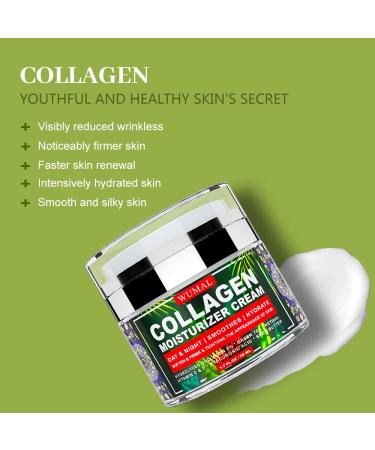 WUMAL Collagen Retinol Cream - Hydrating, Firming, and Brightening Face Moisturizer - 1.7oz - Buy Online on GoSupps.com