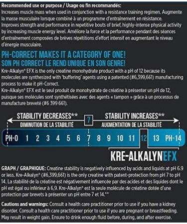 EFX Sports Kre-Alkalyn Powder 500g PH-Correct Creatine Monohydrate | Multi-Patented Formula Gain Strength Build Muscle & Enhance Performance Unflavored 500 gram Unflavored 333 Servings (Pack of 1) - Buy Online on GoSupps.com