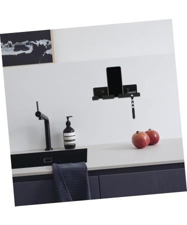 Alipis 2 Sets Cable Holder Hooks - Creative Wall Hooks for Shavers Brushes & More | 14.5x4.5cm - Black - Buy Online on GoSupps.com