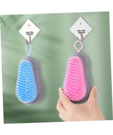 Beatifufu Hair Scalp Shampoo Brush Set Shampoo Brush for Home Ergonomic Design Scalp Face Random Color - Buy Online on GoSupps.com