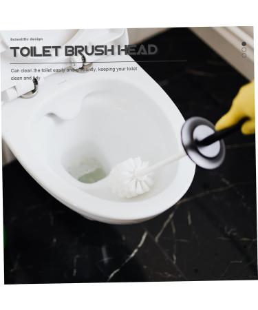 Solustre 3-Pack Toilet Brush Replacement Heads - White Plastic Cleaning Brushes for Thorough Toilet Bowl Care - Buy Online on GoSupps.com