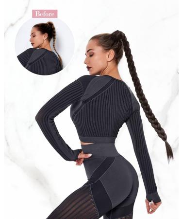 REECHO Long Straight Wrap Around Ponytail Extension - Natural Synthetic Hairpiece for Women - Medium Blonde 34 Inch 180g - Buy Online on GoSupps.com