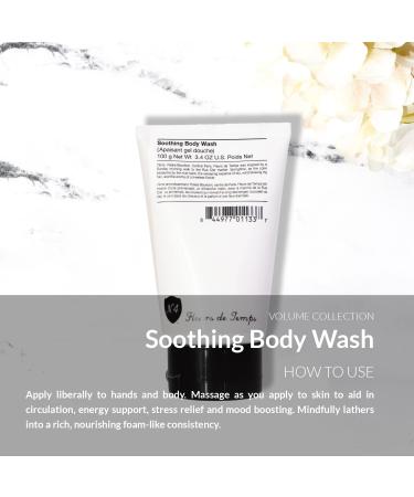 Fleurs de Temps Soothing Body Wash - Moisturizing with Vitamin E & Oat Extract 3.4 oz - International Shipping Available - Buy Online on GoSupps.com