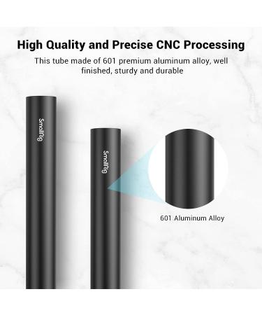 SmallRig 4 Black Aluminum 15mm Rod with M12 Female Thread - Pack of 2 | 1049 - Buy Online on GoSupps.com