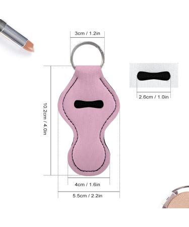 COEQINE Pink Chapstick Keychain Holder for Women & Girls Lip Balm & Lipstick Travel Accessory - Buy Online on GoSupps.com