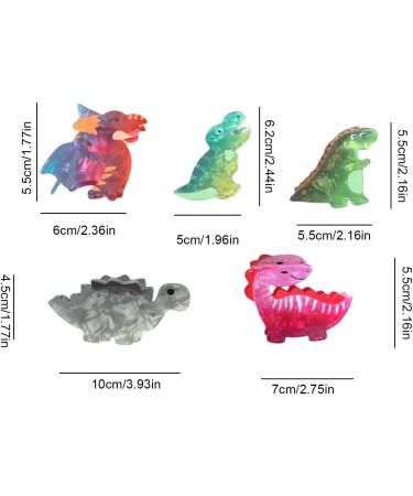 Acrylic Dinosaur Hair Clip | Funny Dinosaurs Hair Clips Headdress Styling Tools Strong Hold Hair Accessories Nonslip Acrylic For Any Hair Type And Style Gray - Buy Online on GoSupps.com