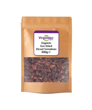 Organic Sun Dried Diced (Chopped) Tomatoes 500g by Virgolden Organic