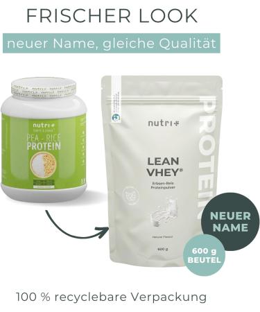 Vegan Protein Powder Soy-Free Gluten-Free Lactose-Free Chocolate Brownie 600g Nutri + Peas - Buy Online on GoSupps.com