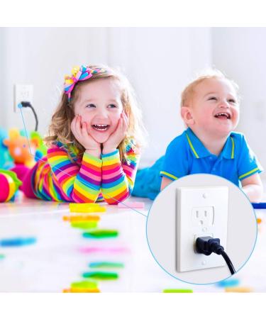 Ashtonbee Child Safety Plug Socket Covers  Plug Covers for Electrical Outlets  Electrical Safety Baby Products  White  Set of 2 2 Pack - Buy Online on GoSupps.com