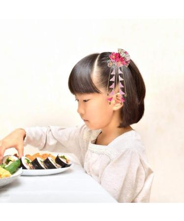 Minkissy Flower Hair Clips Hair Barrettes Sweet Hair Pins Kanzashi Hair Clip Japanese Hair Pin for Girl Teens Kids Toddlers Bridal Women - Buy Online on GoSupps.com