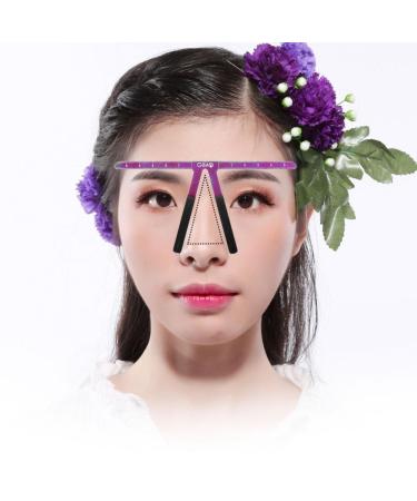 Tattoo Eyebrow Ruler Symmetrical Caliper - Purple | Reusable Grooming Shaper & Measure Tool - Buy Online on GoSupps.com