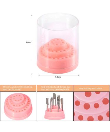 Agatige 48 Holes Nail Drill Holder Stand - Portable Nail Art Grinding Bit Storage Box for Home - International Shipping Available - Buy Online on GoSupps.com