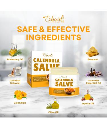 Calendula Ointment Calendula Cream & Natural Calendula Salve Repair Ointment for Itch Relief & Dry Skin Herbal Care for Cuts, Burns, Bug Bites, Diaper Rash & Tattoo Care Gentle for Babies - Buy Online on GoSupps.com