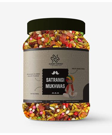 Hungry Harvest Satrangi Mouth Freshener 150 Gm Indian Mouthfreshner Natural Fennel Seeds Roasted Saunf Aniseed Mix variyali After Meal Mukhwas _Packing May Vary