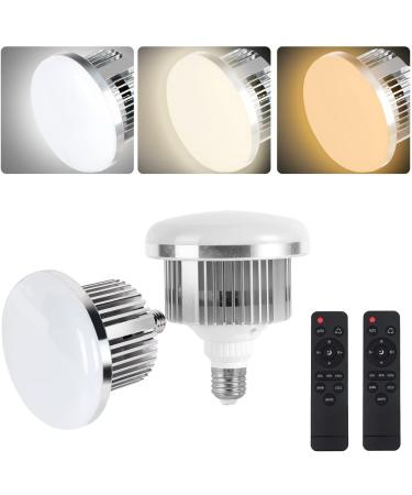 2Pack 85W Photography Light Bulb Dimmable Tricolor LED Bulbs 2700-6400K Spiral Softbox Bulb in E27 Socket for Photography Photo Video Studio Lighting 2 Count (Pack of 1) - Buy Online on GoSupps.com