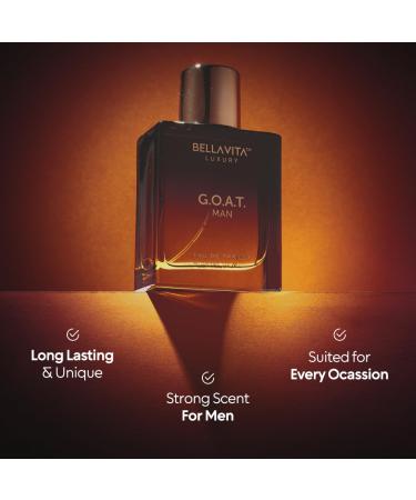 G.O.A.T. Men's Eau De Parfum (3.4 fl. oz.) | Perfume for Men with Bergamot Lavender & Patchouli | Woody & Oriental | Refreshing: Ideal for Sports & Gym Enthusiasts | Long-Lasting & Cruelty-Free - Buy Online on GoSupps.com