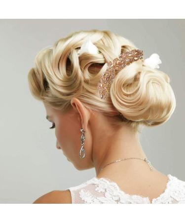 FRCOLOR Bridal Hair Combs Elegant Hairpin Bridal Wedding Hair Combs Flower Hair Clips for Women Crystal Bridal Hair Comb Women Headpiece Rhinestone Headdress Bride Accessories Shine - Buy Online on GoSupps.com