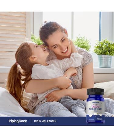 Piping Rock Kids Melatonin 1mg | 120 Chewable Tablets | Supplement for Children | Vegetarian Non-GMO Gluten Free - Buy Online on GoSupps.com
