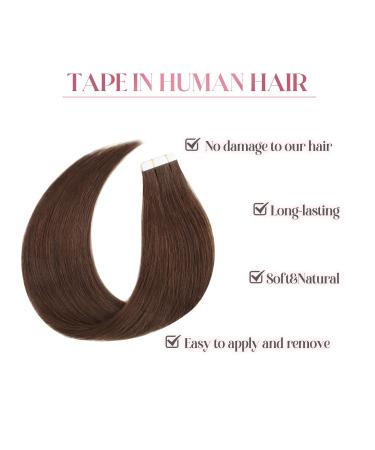 Six Star Hair Tape-In Extensions | 20pcs Real Hair 50g 45cm Medium Brown #3 - Seamless & Natural - Buy Online on GoSupps.com