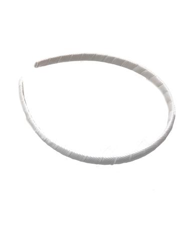 Hair -ready with a white ribbon