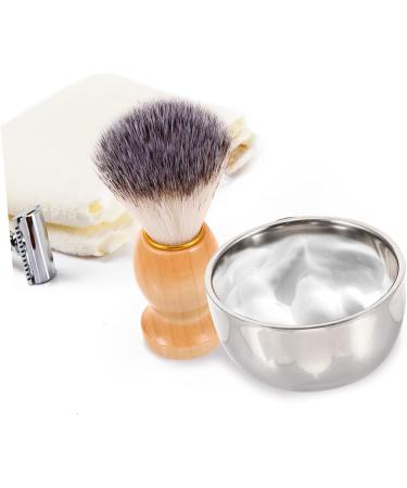 Minkissy Razor Brush Set for Men Hair Razor Soap Cream Bowl & Holder Perfect Shaving Solution for Beard Care - Buy Online on GoSupps.com